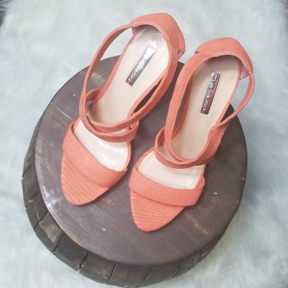 H  BY HALSTON Open Toe Heals Size 10M
